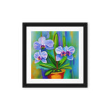 Lovely Summer Orchids Framed canvas