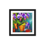 Lovely Summer Orchids Framed canvas