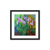 Lovely Summer Orchids Framed canvas