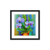 Lovely Summer Orchids Framed canvas