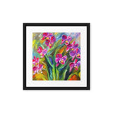 Lovely Summer Orchids Framed canvas