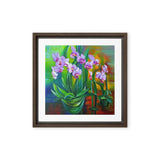 Lovely Summer Orchids Framed canvas