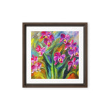 Lovely Summer Orchids Framed canvas