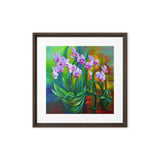 Lovely Summer Orchids Framed canvas