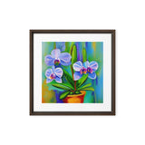 Lovely Summer Orchids Framed canvas