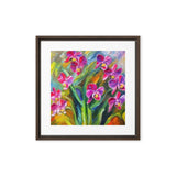 Lovely Summer Orchids Framed canvas