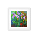 Lovely Summer Orchids Framed canvas