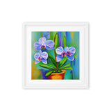 Lovely Summer Orchids Framed canvas