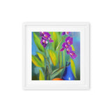 Lovely Summer Orchids Framed canvas