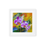 Lovely Summer Orchids Framed canvas