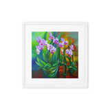 Lovely Summer Orchids Framed canvas