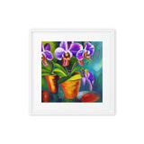 Lovely Summer Orchids Framed canvas