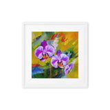 Lovely Summer Orchids Framed canvas